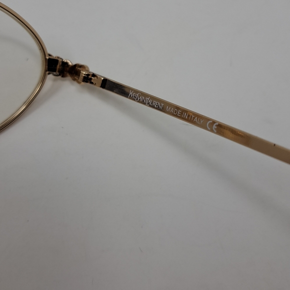 Yves Saint Laurent Women's Glasses Gold Metal Havana Frames 4084 Y119 52-19-130 - Picture 9 of 16